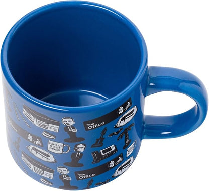 Silver Buffalo The Office Icons and Logo 2pk Ceramic Mug Stack, 13 Ounces - Image 5