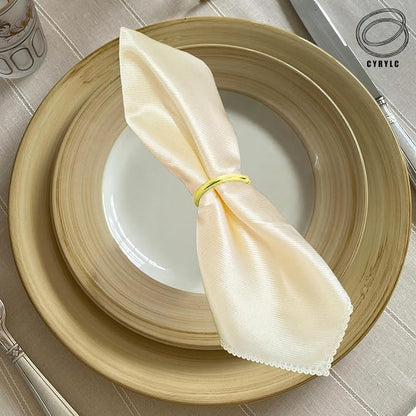 10 Pcs Gold Napkin Rings - Image 3