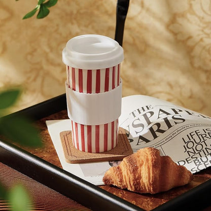 Ceramic Travel Mug with Lid – Stylish Coffee Cup - Image 5