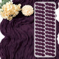 30 Pack Dark Purple Cheesecloth Table Runner 17 x 108 inch Cheese Cloth Table by Yorcari
