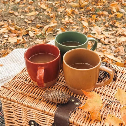 Mora Ceramic Artisan Matte Large Latte Mug Set of 4, 16oz - Image 7