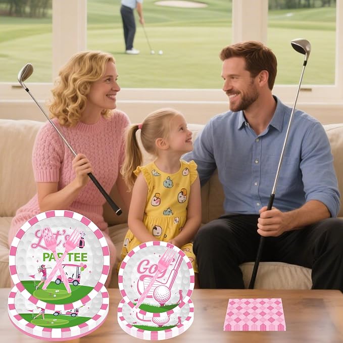 96 Pcs Golf Party Decorations, Cute Golf Themed Tableware Set Party Supplies - Image 6