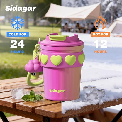SDGA+ 12 oz Travel Coffee Mug Spill Proof Leak Proof, Stainless Steel Thermal - Image 6