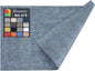 Homaxy Faux Leather Heat Resistant Placemats for Dining Table Set of 8, Waterproof Wipeable Washable PU Table Mats, Easy to Clean Anti-Slip Place Mats, 11.8" x 17", Blue