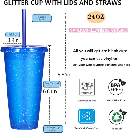 Suertestarry Tumbler with Straw and Lid, Water Bottle Iced Coffee Travel Mug Cup - Image 2
