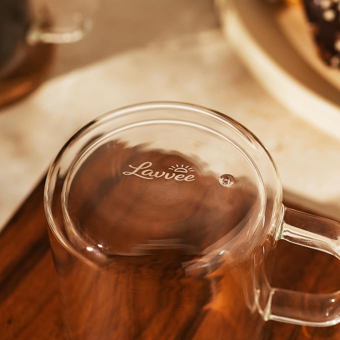 Double Wall Glass Coffee Mugs - Image 5