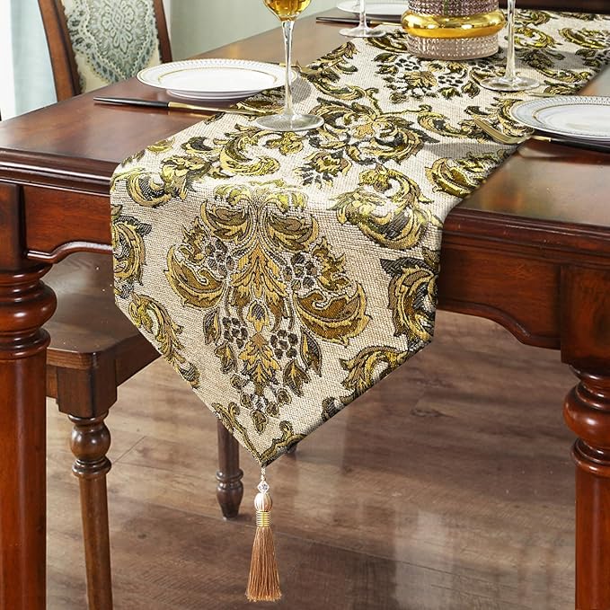 Dazzling Jacquard Table Runner by HeMiaor