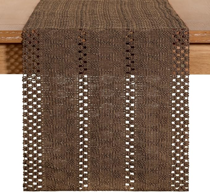 Boho Table Runner Summer Farmhouse Rustic Dining Dresser Scarf Home Decor | - Image 5