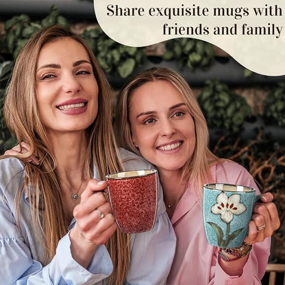 Maxdot 12oz Ceramic Coffee Mugs, Glazing Process Coffee Cup - Image 7