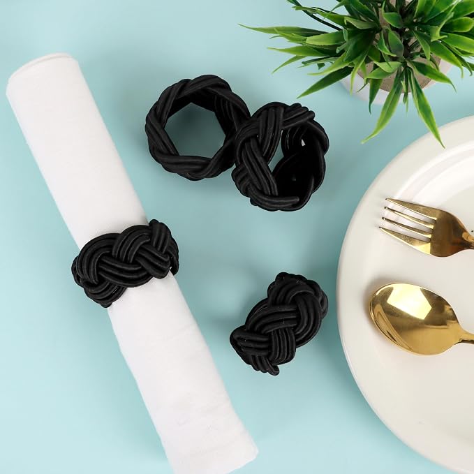 Handmade Woven Napkin Rings Set of 12 - Image 8