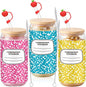 Sliner 3 Pcs Teacher Glass Cups Back to School Gifts Composition Notebook by Sliner