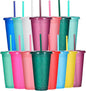 Suertestarry Tumbler with Straw and Lid, Water Bottle Iced Coffee Travel Mug Cup by Suertestarry