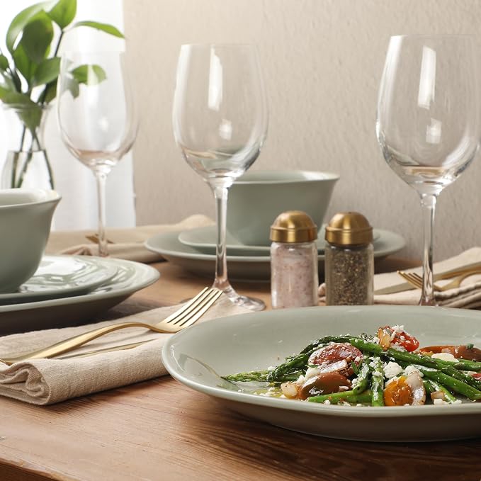 Gibson Elite Port Barton Plates and Bowls Sets, 12-Piece Stoneware Dinnerware - Image 4