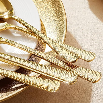 45 Piece Gold Silverware Set - Image 5