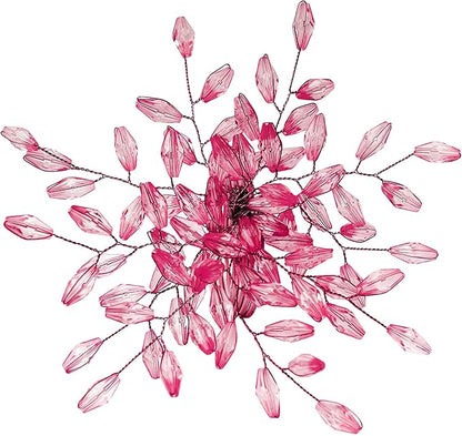 Napkin Rings Set of 12 for Dining Table Decoration Parties Everyday Metal Napkin Holder Leaf Pink (Pack of 12)