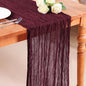 Snowkingdom Burgundy Red Easter Spring Table Runner, 10 Ft Cheesecloth Gauze by Snowkingdom