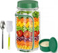 35oz Side Opening Mason Salad Jar | 1000ml Leakproof Portable Salad Container by Unknown