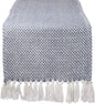 DII Woven Basics Collection 100% Cotton Knit Table Runner, French Blue by DII