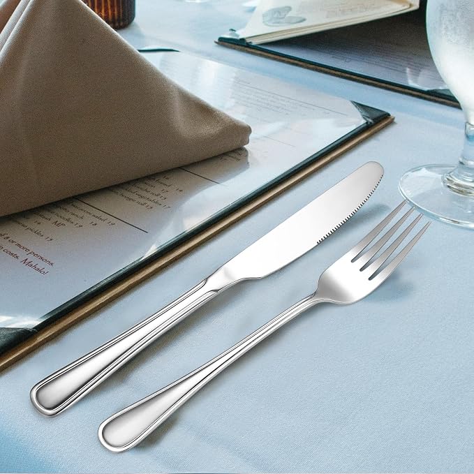 Modern Flatware Silverware Set for 4 People Kitchen Stainless Steel Cutlery 20 - Image 3