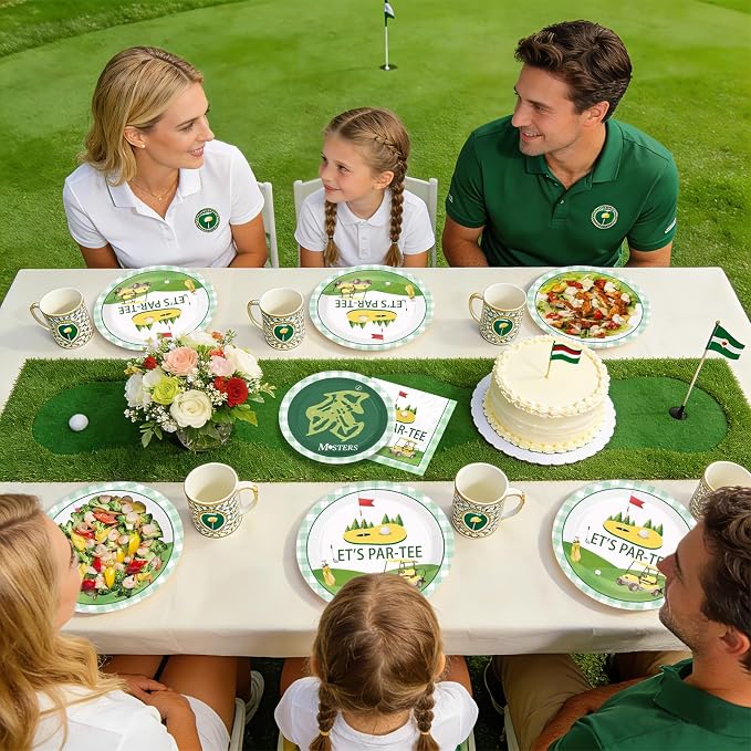 96 Pcs Golf Party Decorations for Girls Boys, Serves 24 | Yellow Green Golf - Image 7