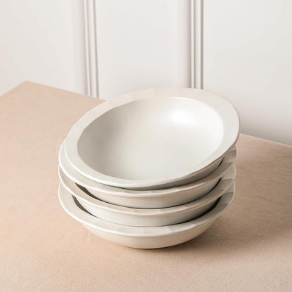 Stone Lain Oasis Stoneware Bowl Dish Set, 4-Piece Pasta Bowls - Image 3