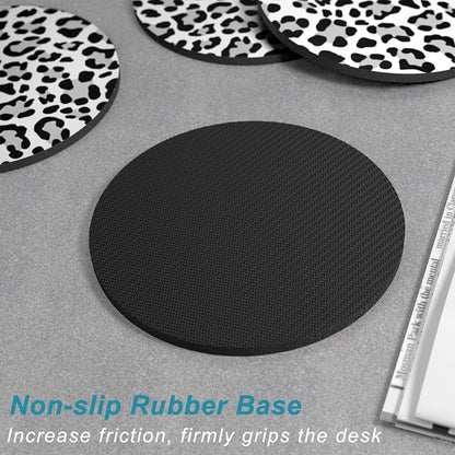 Coasters for Drinks, Kitchen Home Decor Housewarming Gift, Round 4 in - Image 5