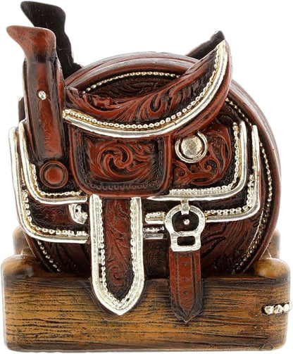 The Bridge Collection Western Saddle Coaster Set - Image 3