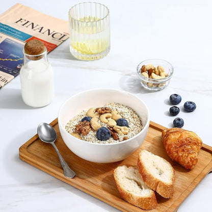 Selamica Ceramic Cereal Bowls set of 6, 24 oz Soup Bowls - Image 4