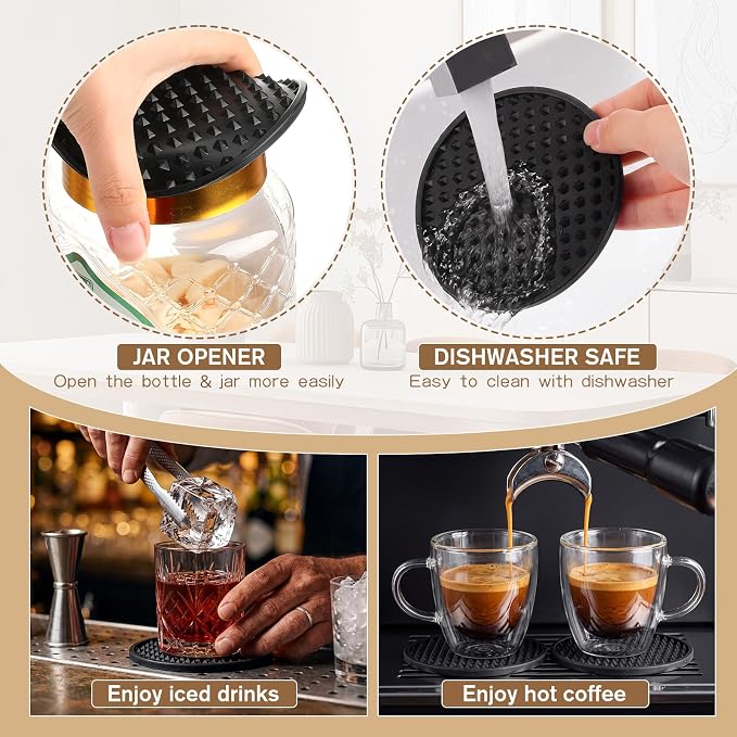 Eccliy 108 Pack Silicone Coasters - Image 3