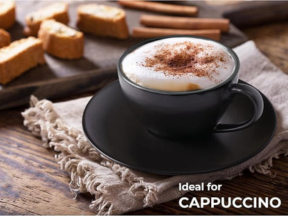 MIAMIO - Set of 6, Ceramic Stackable Cappuccino Cups Set / 6 Ounce Cappuccino - Image 4