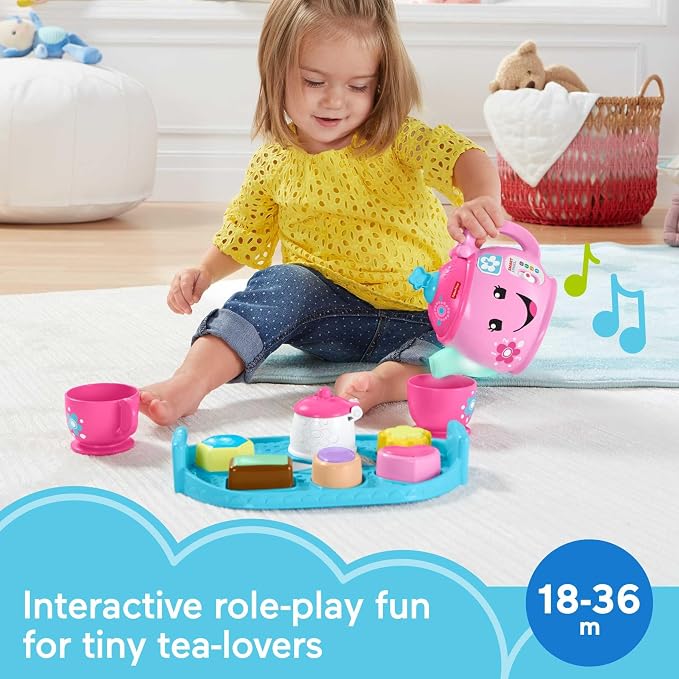 Fisher-Price Toddler Toy Laugh & Learn Sweet Manners Tea Set - Image 2