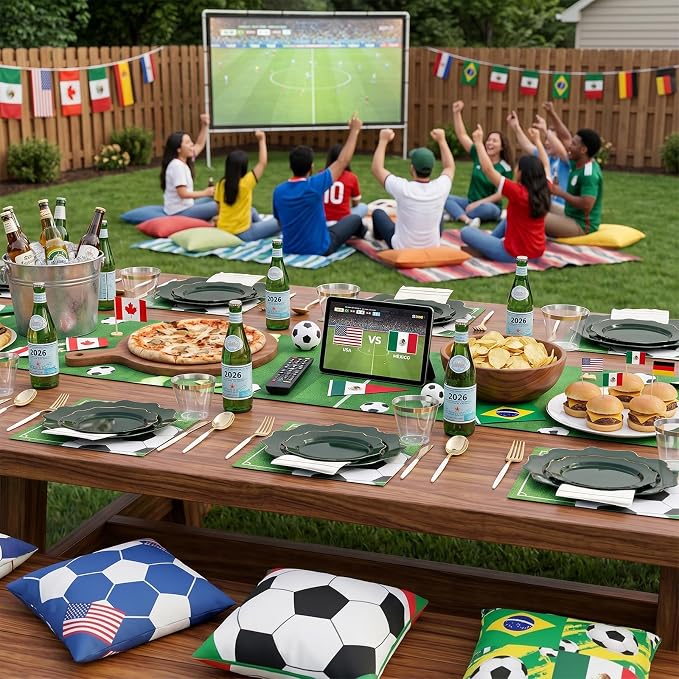 175Pcs Green Plastic Plates - Image 8
