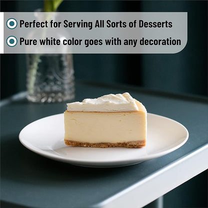 BTaT- White Dessert Plates, 8 inch, Small Plates - Image 6