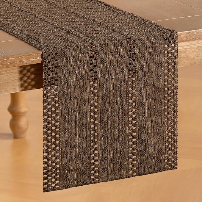 Boho Table Runner Summer Farmhouse Rustic Dining Dresser Scarf Home Decor | - Image 4