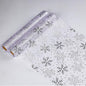 Snowkingdom 2 Pcs Christmas Snowflake Silver Table Runner 108 Inch Sparkly by Snowkingdom