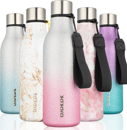 BJPKPK 18oz Insulated Water Bottle, Stainless Steel Bottle by BJPKPK