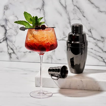 Viski Angled Stemmed Cocktail Glasses - Image 4