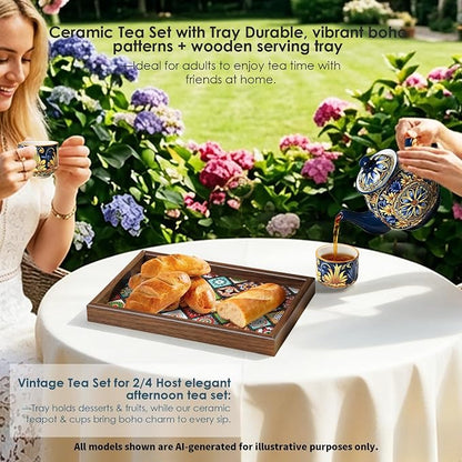 ACMLIFE Tea Sets for Adults, Ceramic Teapot Set - Image 9