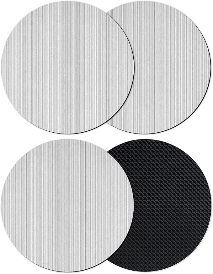 Gray Thin Lines Coasters Set of 4, Absorbent Coasters by Unknown