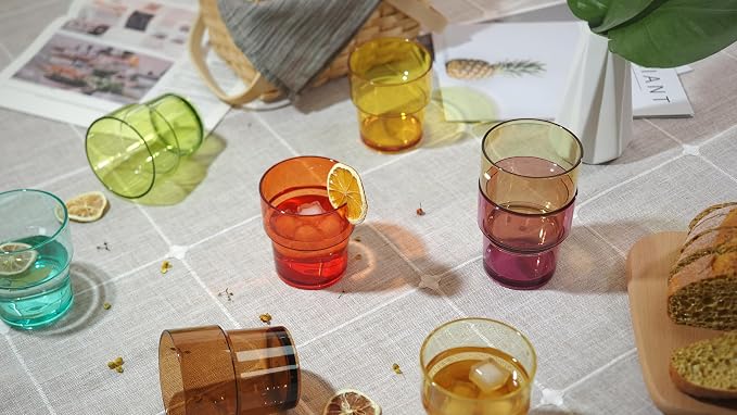 14 oz Plastic Stackable Drinking Tumblers, Dishwasher Safe, Durable - Image 11