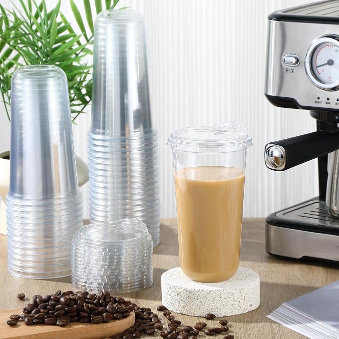 Baderke Clear Plastic Cups - Image 2