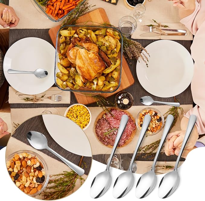 Windsor 120-Pcs Stainless Steel Dinner Spoons, Metal Spoons - Image 5