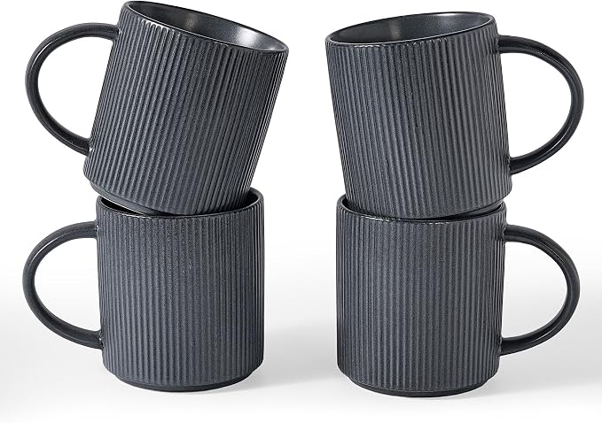 famiware Coffee Mug Set for 4, Star 16 oz Catering Mugs Cup Set by Famiware