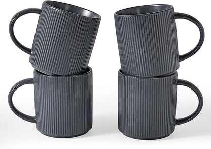 famiware Coffee Mug Set for 4, Star 16 oz Catering Mugs Cup Set by Famiware