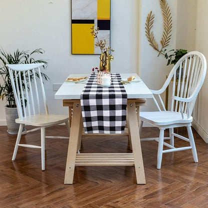 ShinyBeauty 4 Pack Checkered Table Runners - Image 5