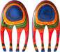 Baltique Marrakesh Salad Hands, Colorful Wood Salad Tongs Alternative | 2-piece by TotallyBamboo