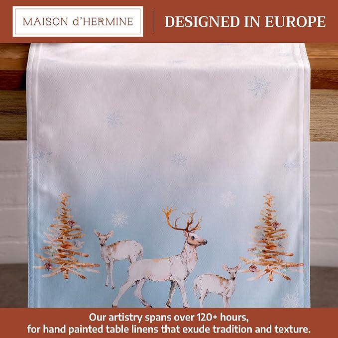 Maison d' Hermine Table Runner 100% Cotton 14.50" x 108" | Table Runners 108 - Image 2