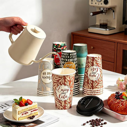 50 Pack 16 oz Disposable Coffee Cups - Image 3