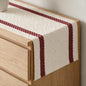 Artoid Mode Red Stripe Woven Rustic Table Runner 12x72 Inch | Holiday Kitchen by ArtoidMode