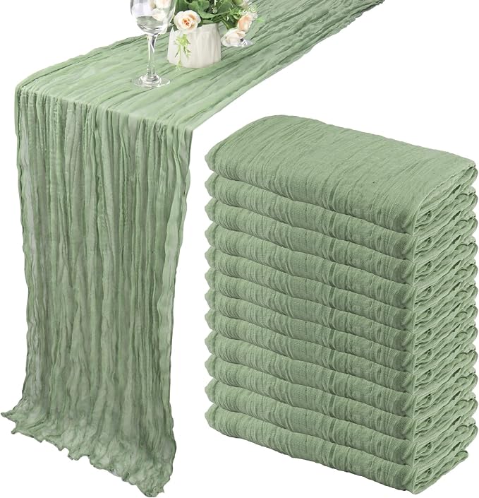 12 Pack Boho Gauze Table Runner by Fivenl